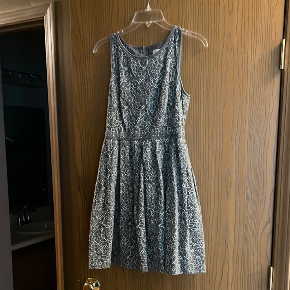 Max Studio Gray Halter A-Line Cocktail Dress
